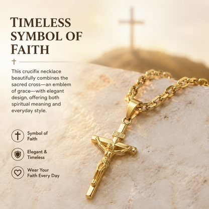 Sacred Crucifix Necklace: Elegant Design & Faithful Reminder for Every Day