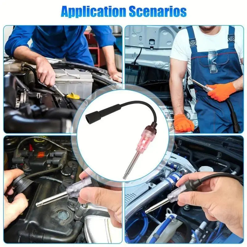 Inline Spark Plug Tester - Plug-in Easy Use Complete Kit