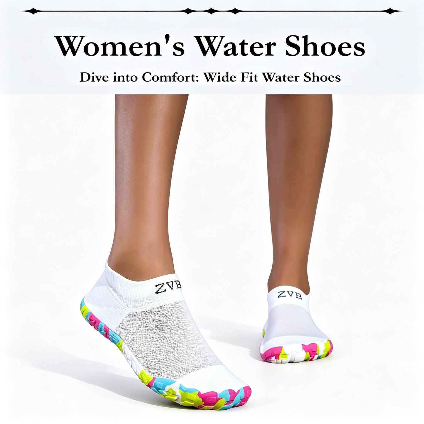 Unisex Water Shoes, Suitable For Barefoot Lovers, Swimming, Diving With Soft Sole