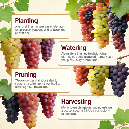 100 Two-Tone "Waterfall" Organic Grape Seeds — Sweet, Juicy Fruit for Your Home Garden