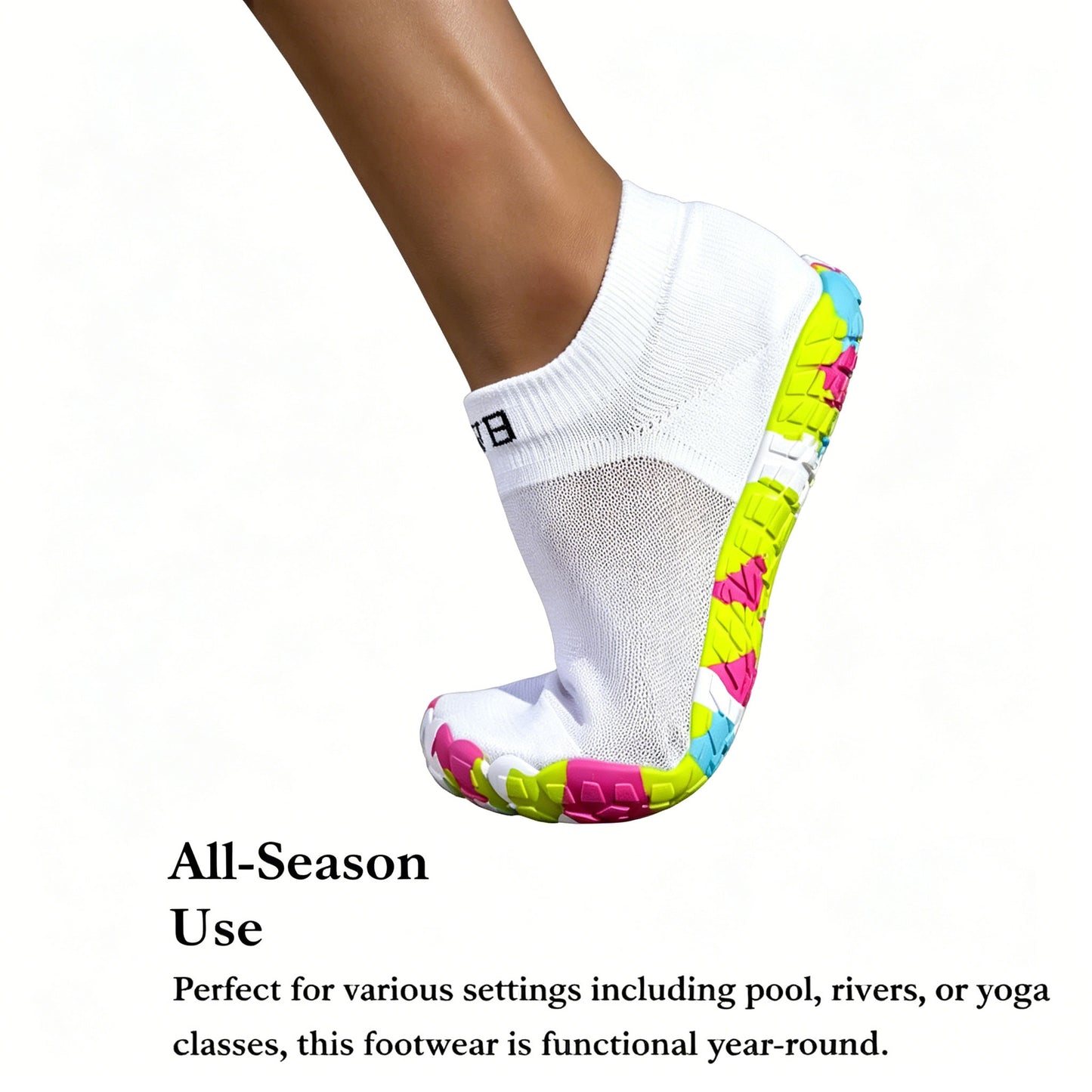 Unisex Water Shoes, Suitable For Barefoot Lovers, Swimming, Diving With Soft Sole