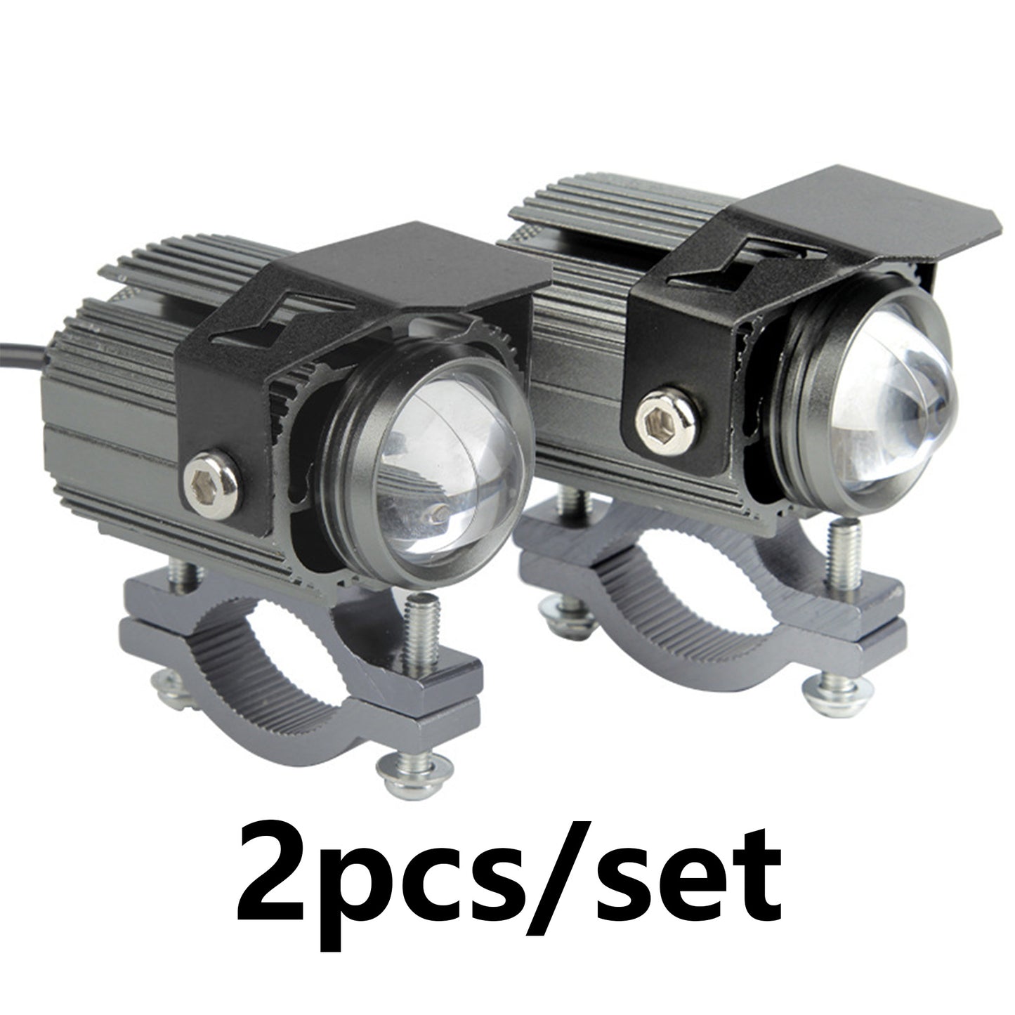 2PCS Led Driving Light for Motorcycle Universal Fit 30W, 6000 Lumens