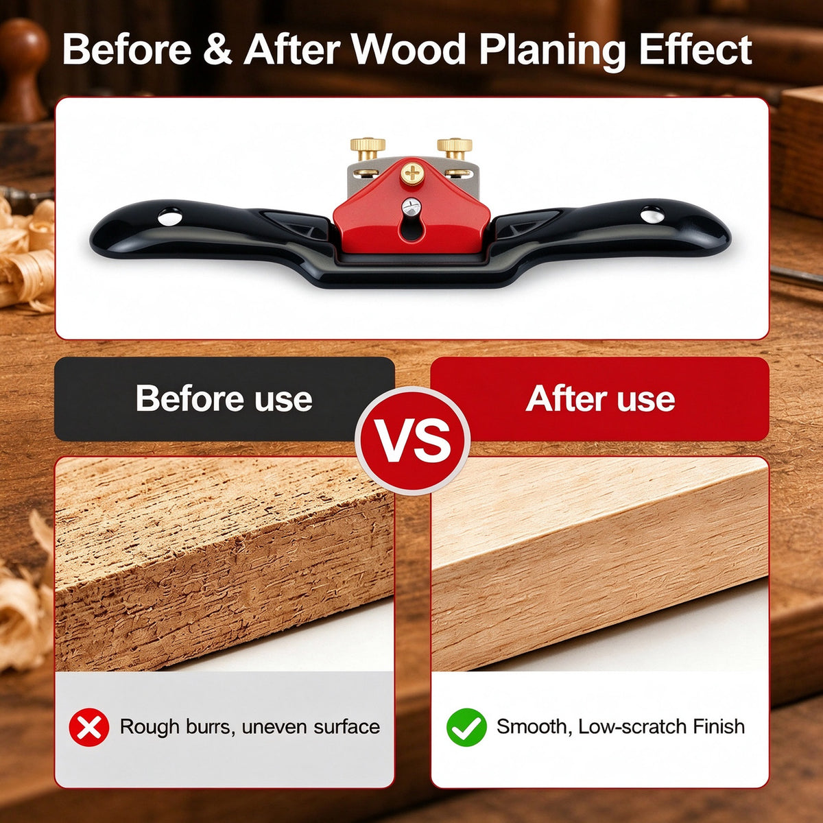 Adjustable Spokeshave , Portable Wood Working SpokeShave Hand Tool for Wood Craft Creation