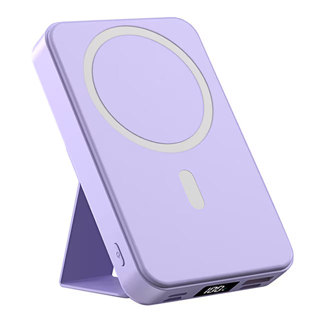 10,000mAh Portable Magnetic Wireless Charge Power Bank with Phone Stand