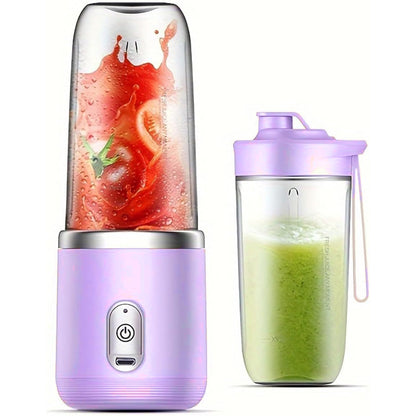 Portable Blender, Personal Blender USB Rchargeable 400ML With 6 Blades