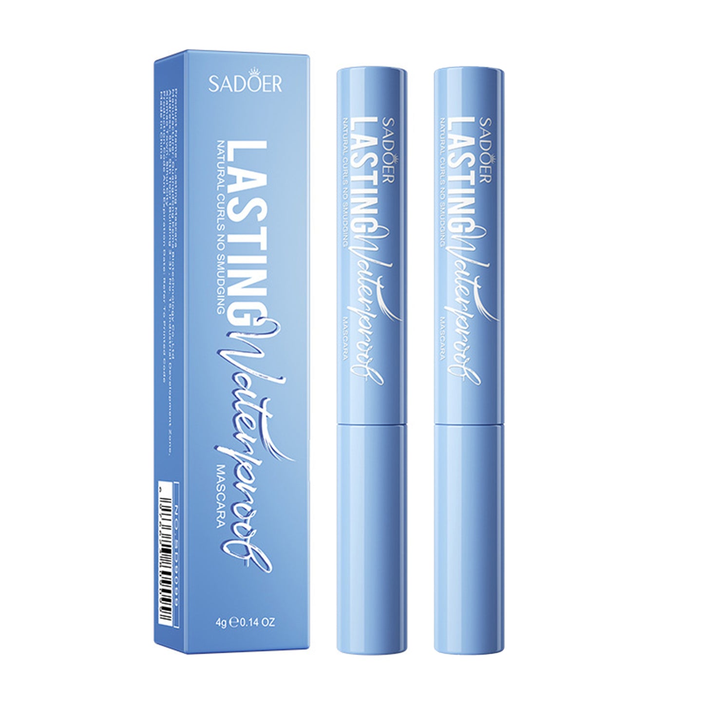 2Pcs Volumizing Waterproof Mascara, New Lengthening and Curling Mascara