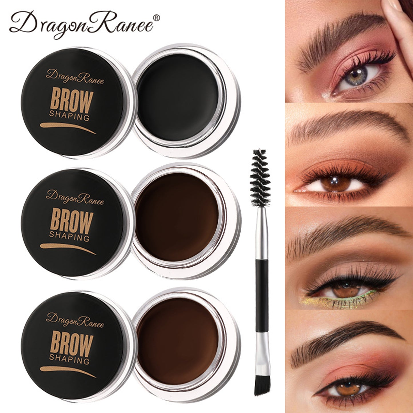 3D Matte Eyebrow Cream Long Lasting Waterproof and Enhancers Eyebrow Soft Smooth