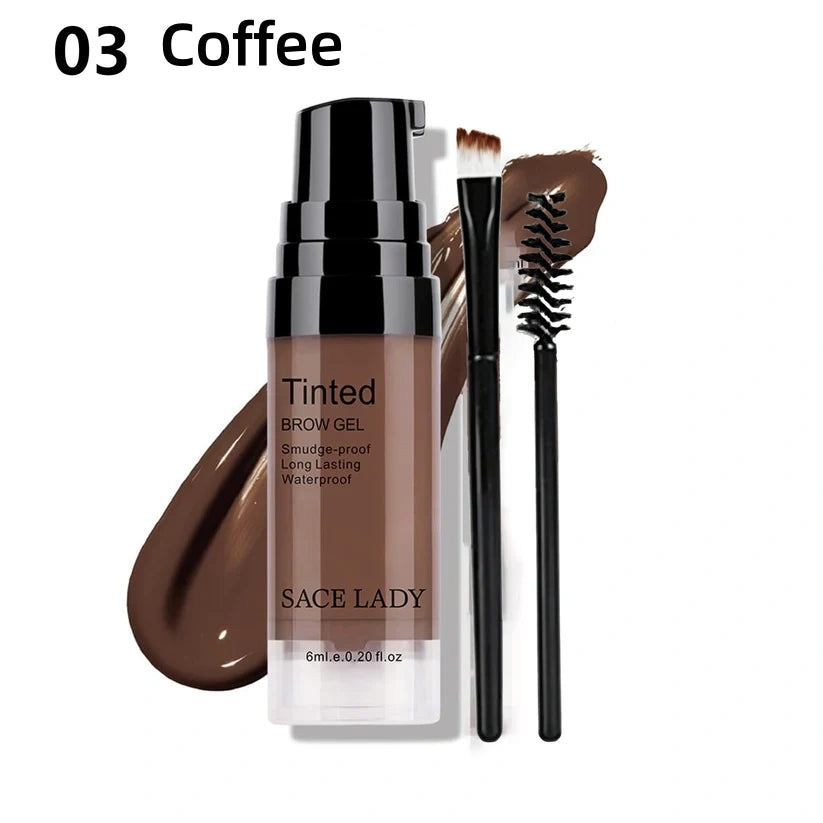 3D Eyebrow Gel Long Lasting 24 Hours Waterproof Smudge-proof Brow Cream Makeup Kit