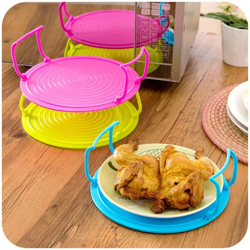 Microwave Plate Stacker, 3-in-1 Plastic Microwave Plate Holder
