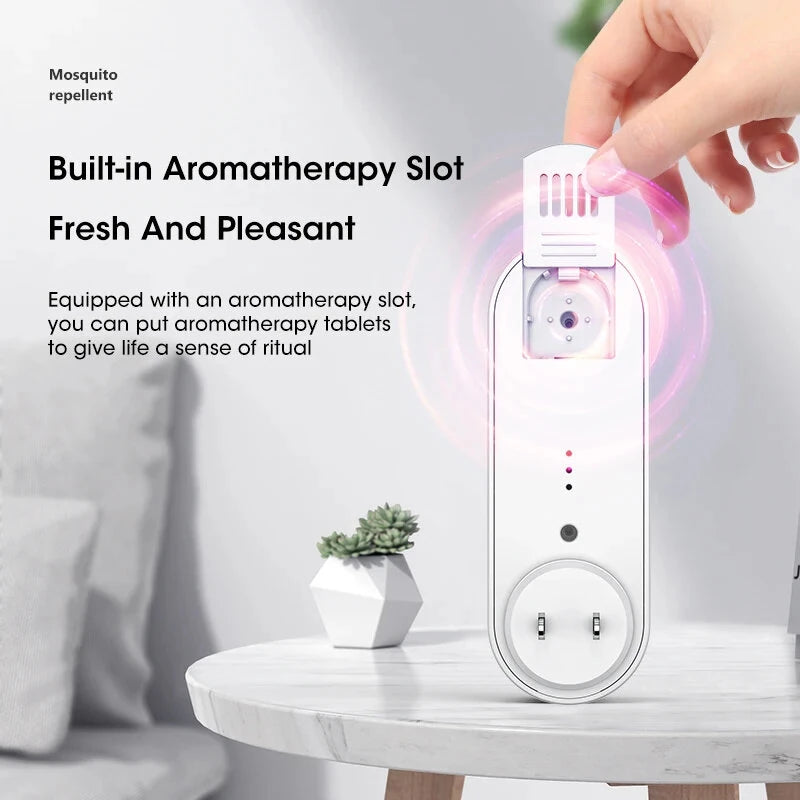 Ultrasonic Mosquito Repellent Night Light with Aromatherapy Function