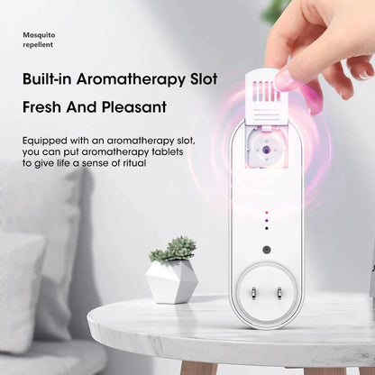 Ultrasonic Mosquito Repellent Night Light with Aromatherapy Function