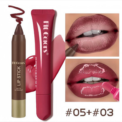 Fit Colors Matte Lip Liner & Moisturizing Lip Oil Set