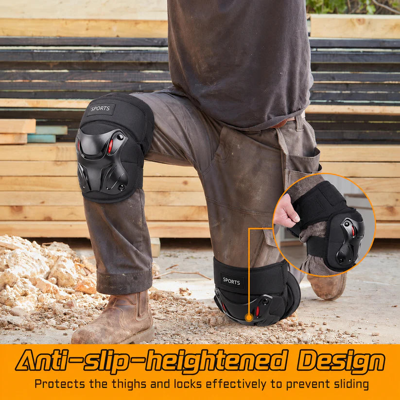 1 Pair Sports Knee Pads - Duty Protective Gear for Cycling, Skateboarding & Outdoor Activities