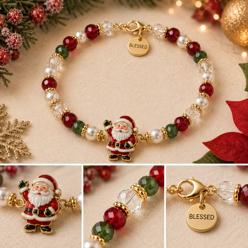 Christmas Blessings Bracelet-Christmas Meaning Bracelet with Gift Box