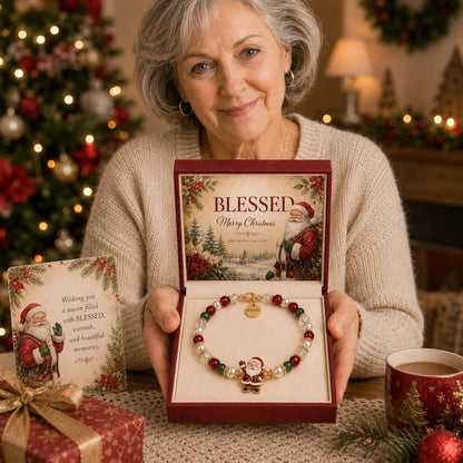 Christmas Blessings Bracelet-Christmas Meaning Bracelet with Gift Box