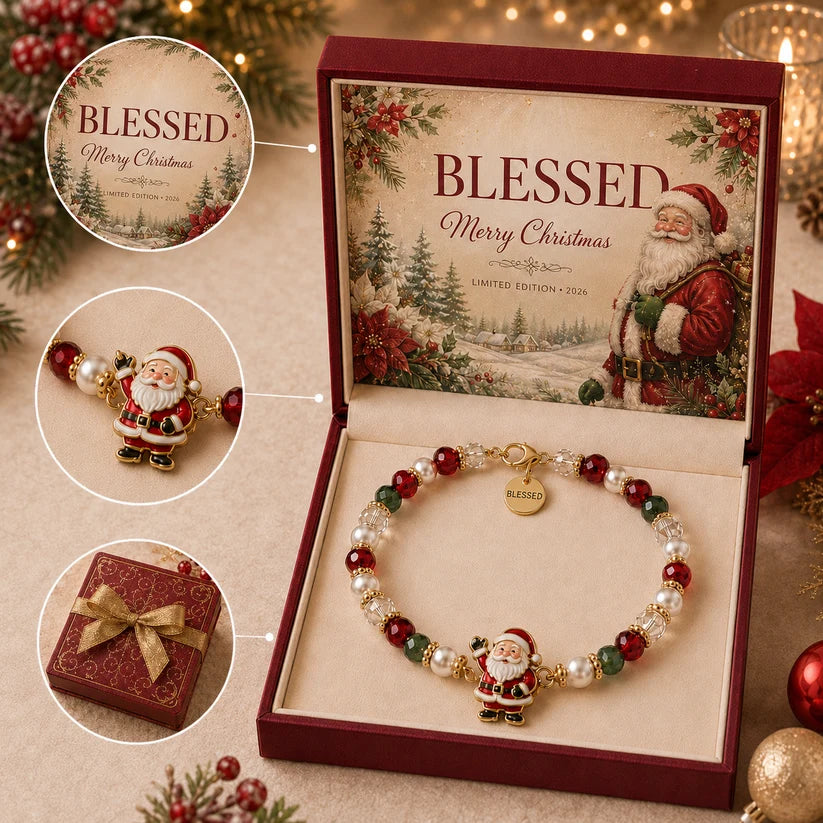 Christmas Blessings Bracelet-Christmas Meaning Bracelet with Gift Box