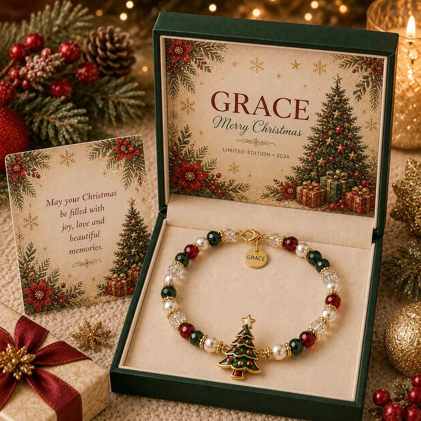 Christmas Blessings Bracelet-Christmas Meaning Bracelet with Gift Box