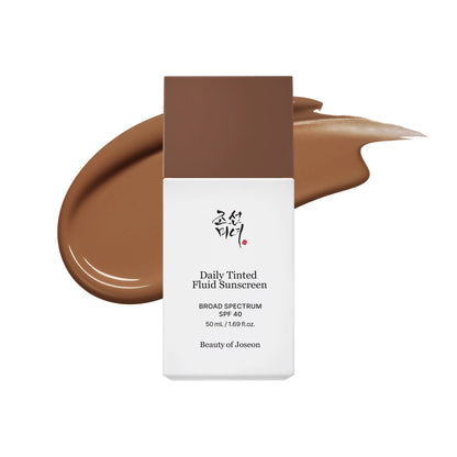 Tinted Fluid Sunscreen 12 Shades for Face Moisturizing Broad Spectrum SPF 40