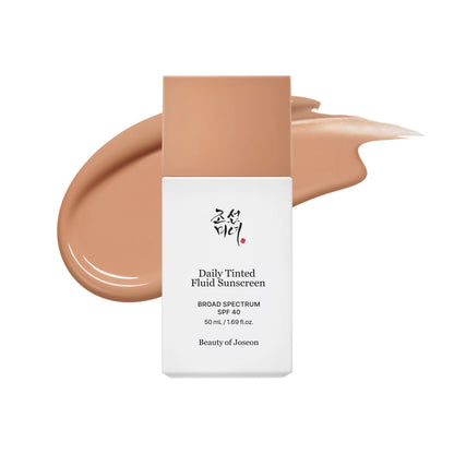 Tinted Fluid Sunscreen 12 Shades for Face Moisturizing Broad Spectrum SPF 40