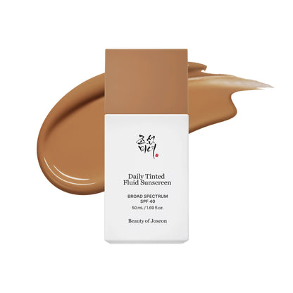 Tinted Fluid Sunscreen 12 Shades for Face Moisturizing Broad Spectrum SPF 40