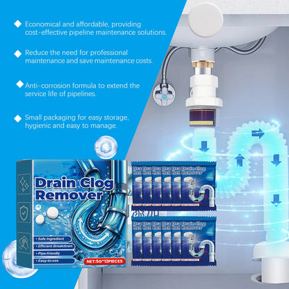 Strong Drain Effervescent Tablet, 2026 New Disposal Cleaner Tablets Eliminator Quickly Eliminates Odors