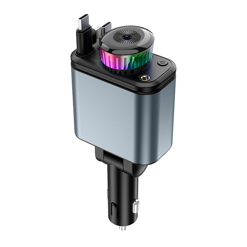 Retractable Car Charger USB C Fast Charging 120W Aromatherapy Starlight