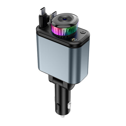 Retractable Car Charger USB C Fast Charging 120W Aromatherapy Starlight