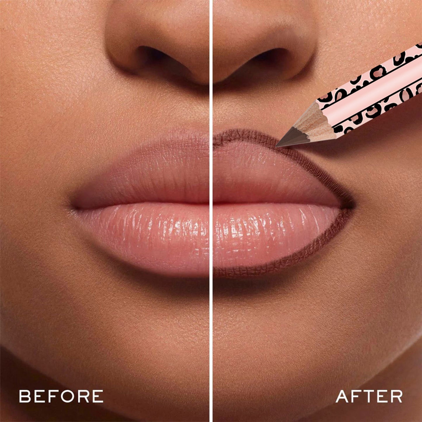 12 Colors Matte Lip Liner Set, Leopard Print Waterproof Long Lasting Lip Pencils