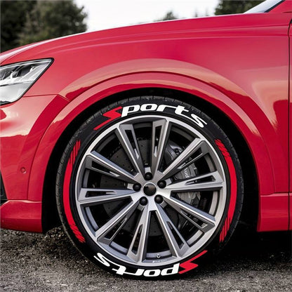 4Pcs Car Decal Stickers,Wheel Rim Stickers,Sport Emblem Sticker for All Vehicles