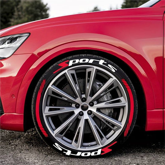 4Pcs Car Decal Stickers,Wheel Rim Stickers,Sport Emblem Sticker for All Vehicles