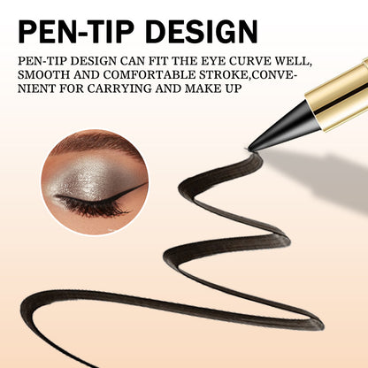 4Pcs Black Eyeliner Pencil  Waterproof, Smudge-Proof & Quick-Dry for All-Day Matte Wear