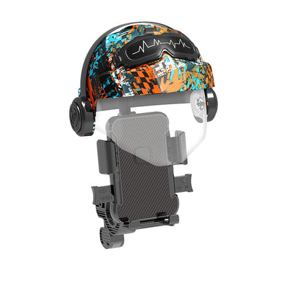 Motorcycle Phone Mount with Sunshade Clamp for Rearview Mirror Phone Holder for Smartphones
