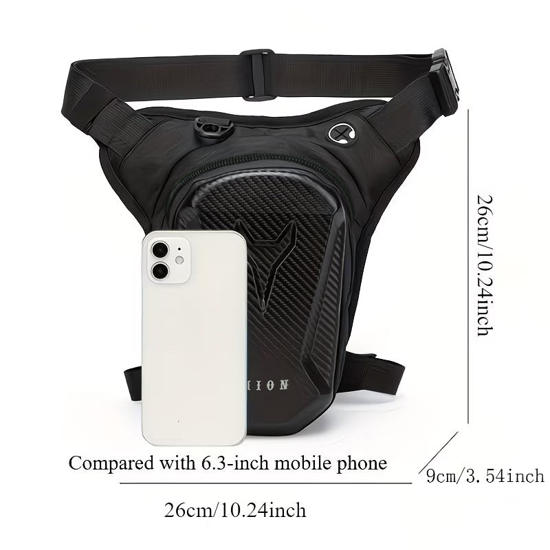 Motorcycle Leg Bag, Thigh Bag for Riding, Drop Leg Pouch with Removable Straps, Waterproof