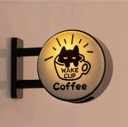 LED Coffee Corner Light Sign Fridge Magnet