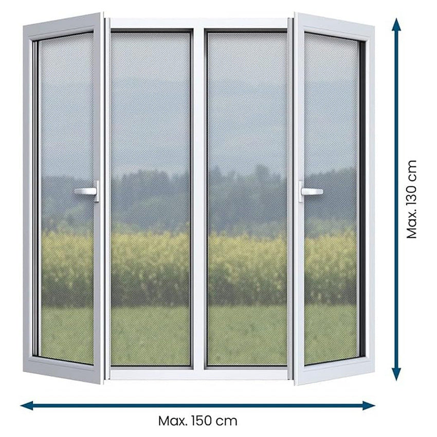 Magnetic Window Screen, No Drilling & Easy Installation, Cuttable Size
