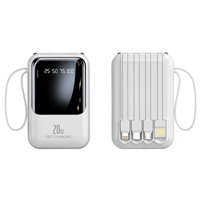 20000mAh 20W Fast Charging Portable Power Bank for Apple and Android Devices with Smart Digital Display