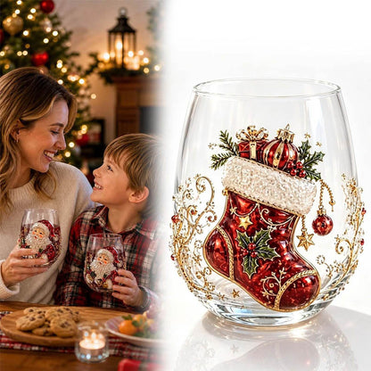 Magical Christmas 3D Santa Glass Cup Collection