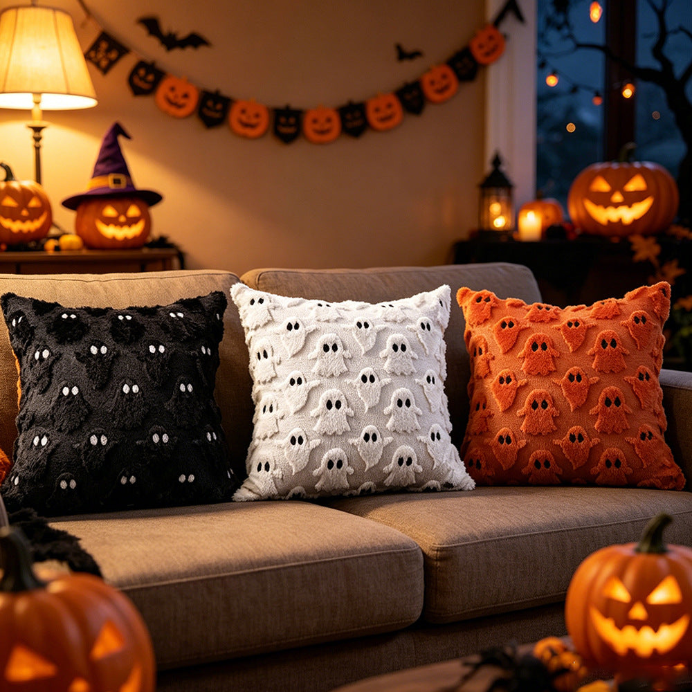 3Pcs Halloween Pillow Covers 18x18 inch Halloween Decor