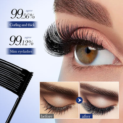2Pcs Volumizing Waterproof Mascara, New Lengthening and Curling Mascara