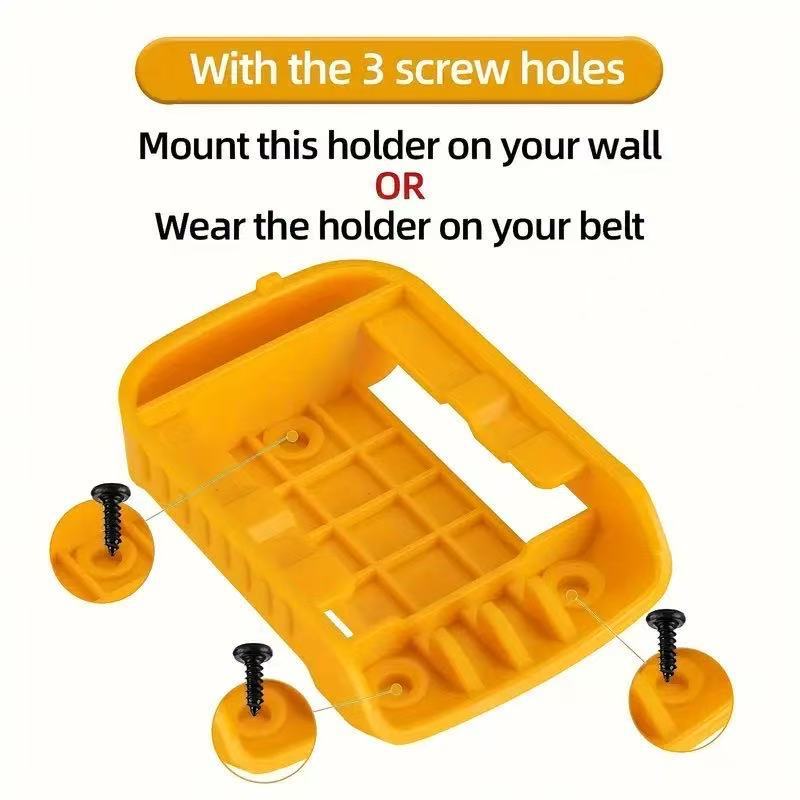5Pcs Hanger Holder for DeWalt 20V/18V/54V/60V Tool Battery Drill,Protector Wall Mount Storage Shelf Rack