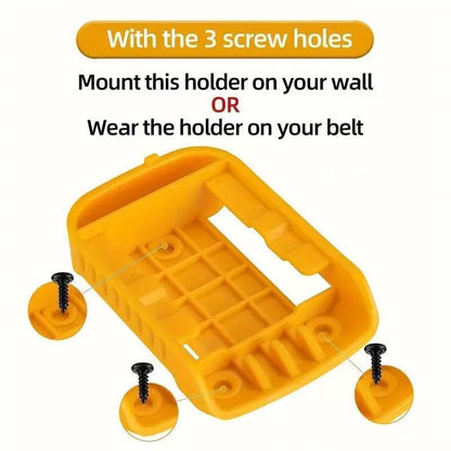 5Pcs Hanger Holder for DeWalt 20V/18V/54V/60V Tool Battery Drill,Protector Wall Mount Storage Shelf Rack