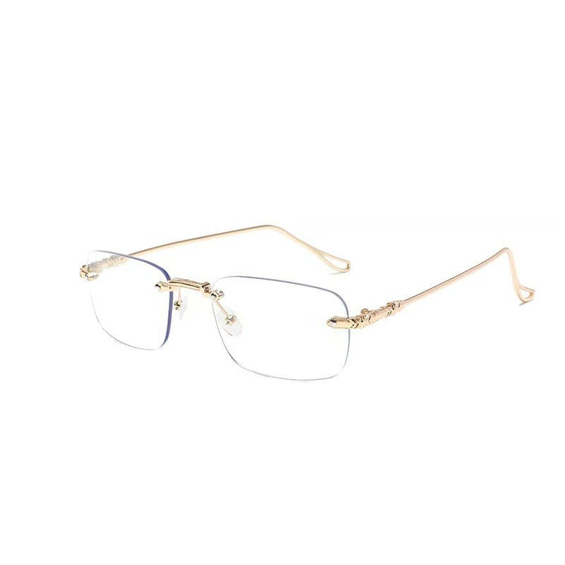 Unisex Frameless Plain Glasses, Casual Style for Daily Wear
