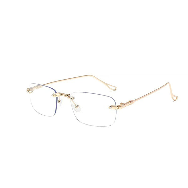 Unisex Frameless Plain Glasses, Casual Style for Daily Wear