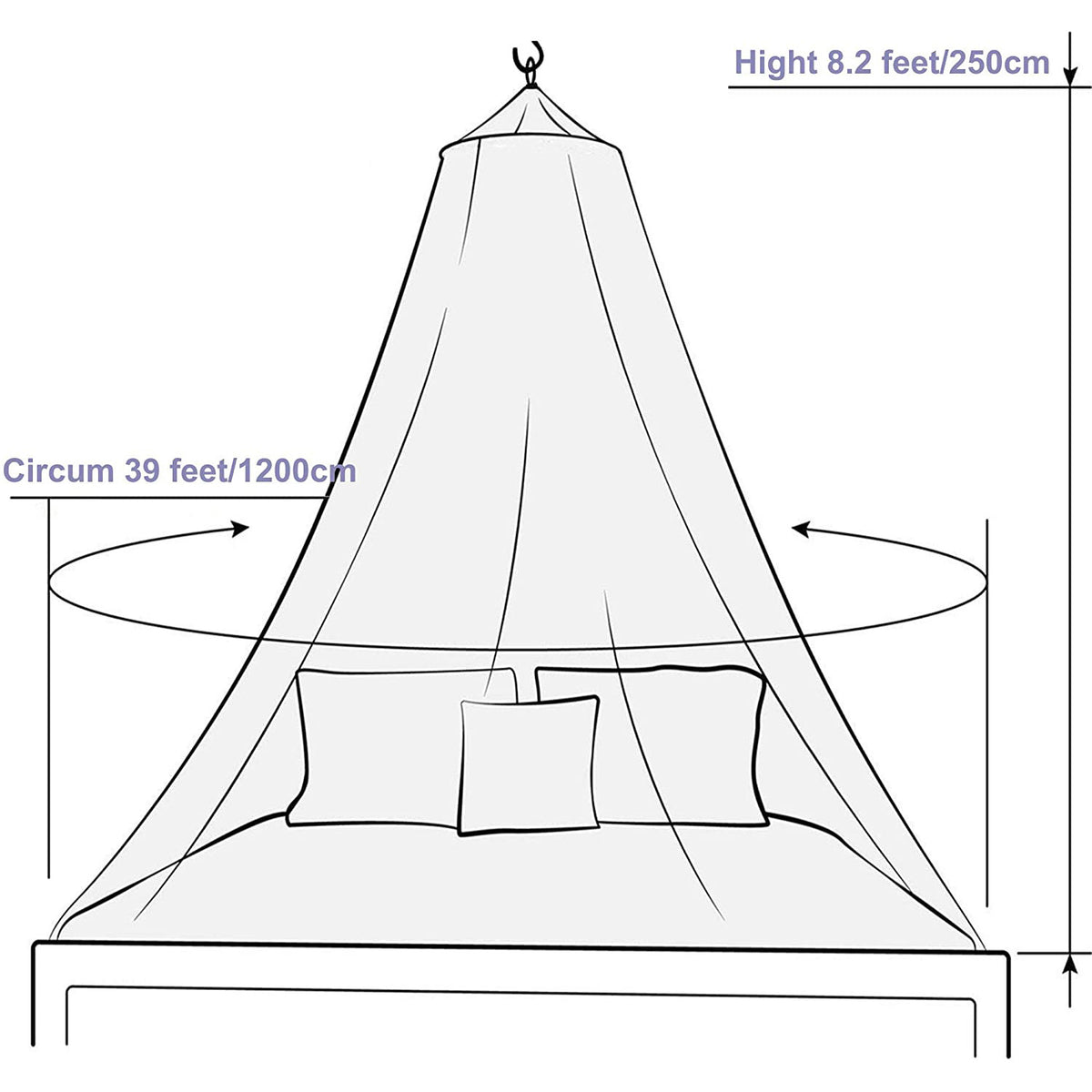 Pink Princess Bed Canopy for Girls with Glowing Stars