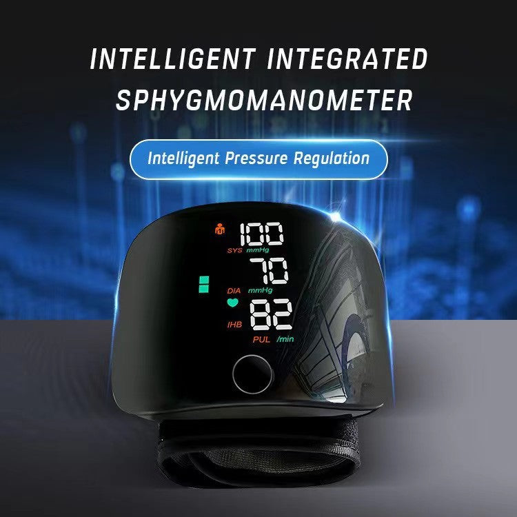 Blood Pressure Monitor Automatic Wrist Machine Large Backlit Display