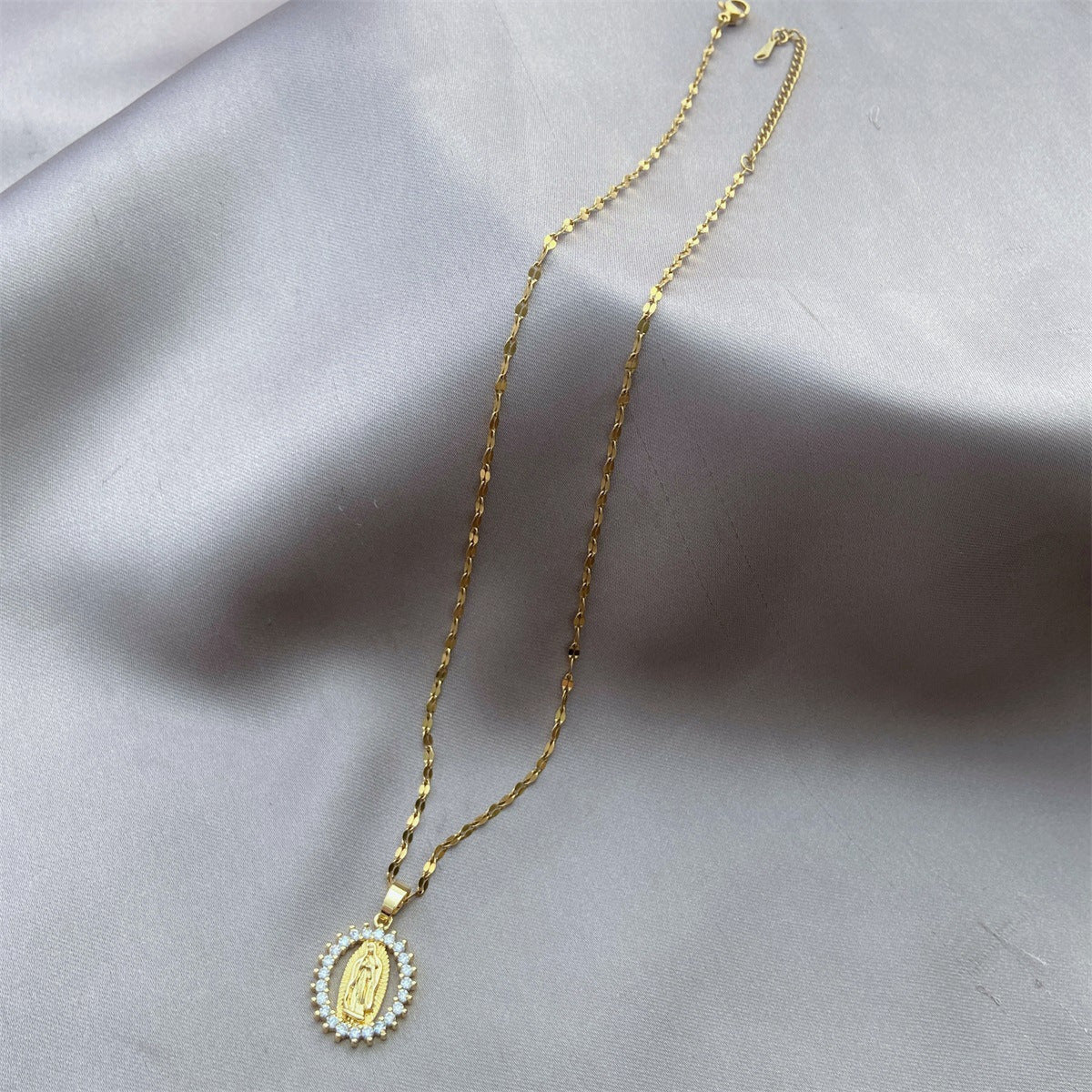 Virgen de Guadalupe Necklace for Women – Virgin Mary Necklace