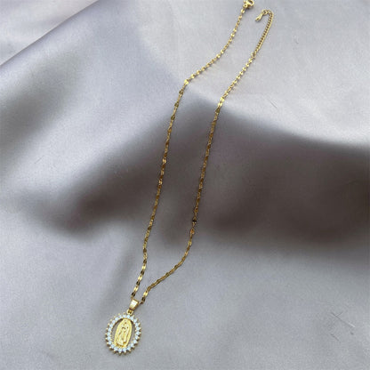 Virgen de Guadalupe Necklace for Women – Virgin Mary Necklace