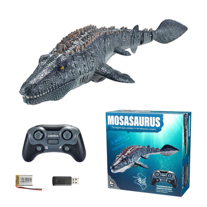 Dinosaur Toys, Upgrade Remote Control Water Toy RC Dino with Light and Spray Water