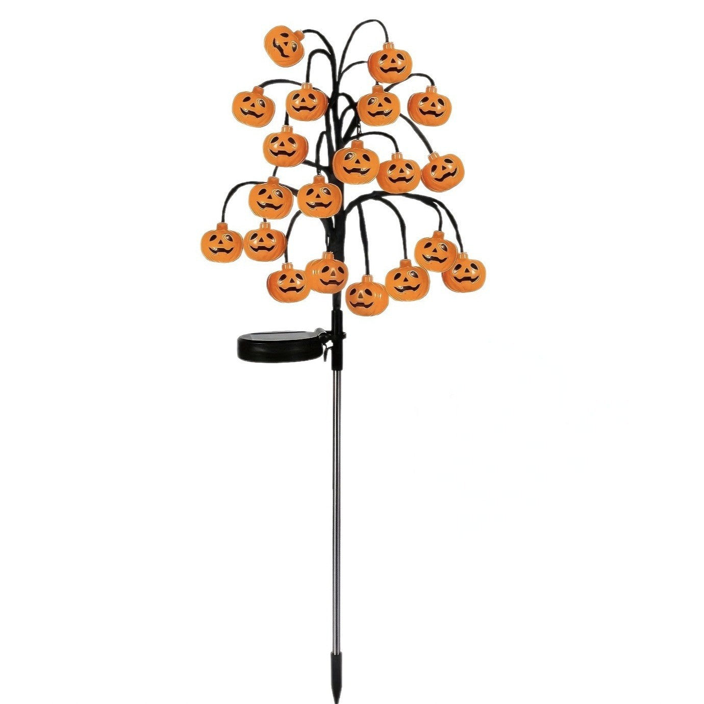 Halloween Solar Lights Pumpkin Waterproof Ground Stakes | Funny Outdoor Halloween Lights