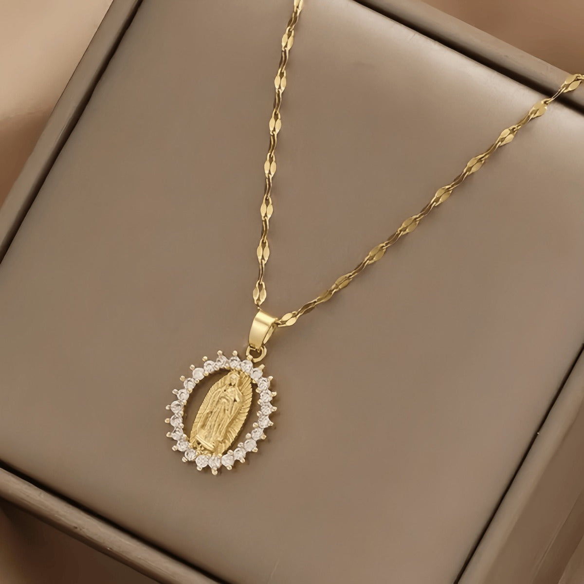 Virgen de Guadalupe Necklace for Women – Virgin Mary Necklace